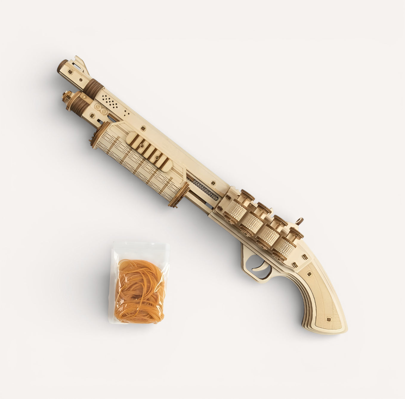 Pistolet À Élastique - puzzle 3d en bois