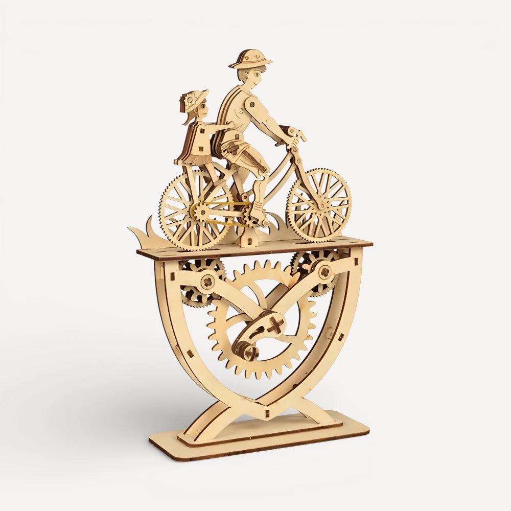 Vélo En Famille - puzzle 3d en bois