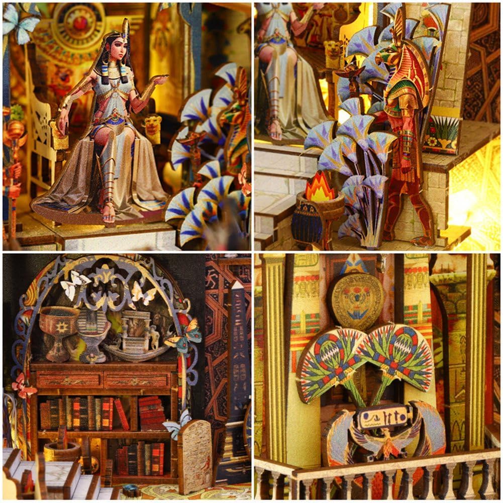 Serre-Livre Ornements Dorées - puzzle 3d en bois