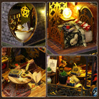 École De Magie Miniature - puzzle 3d en bois