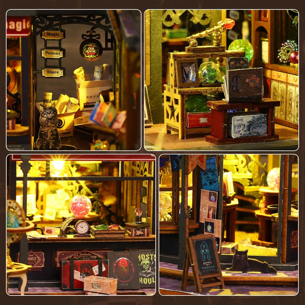 École De Magie Miniature - puzzle 3d en bois