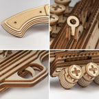 Pistolet À Élastique - puzzle 3d en bois