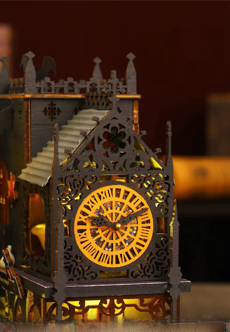 École De Magie Miniature - puzzle 3d en bois