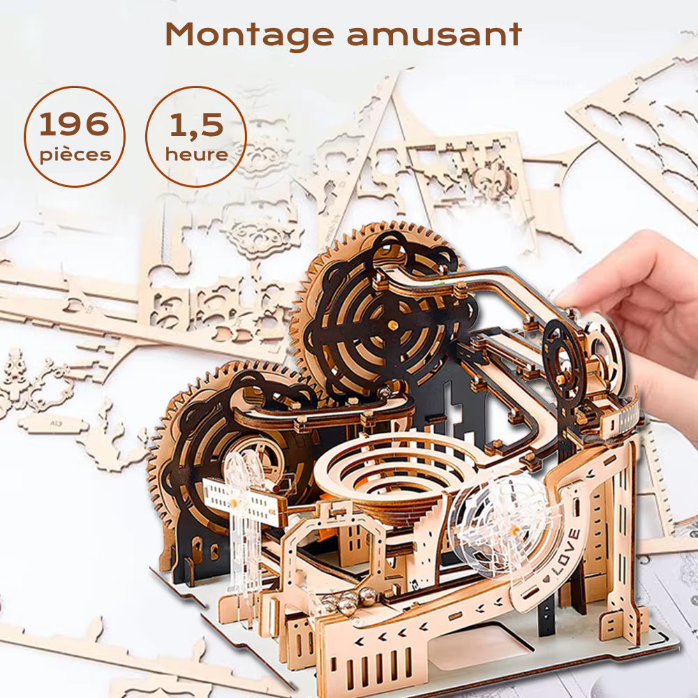 Circuit Course De Billes - puzzle 3d en bois