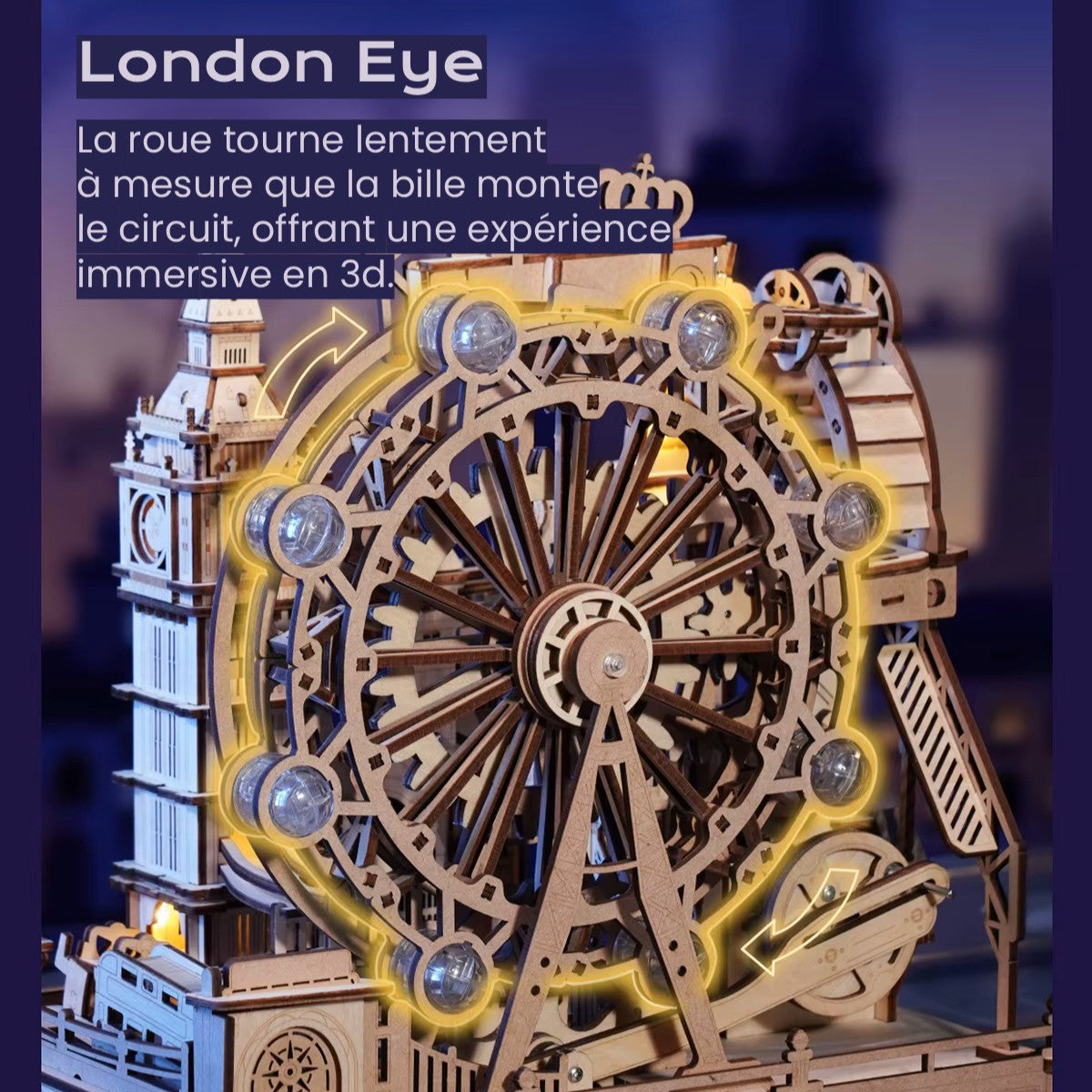 Londres Circuit À Billes - puzzle 3d en bois