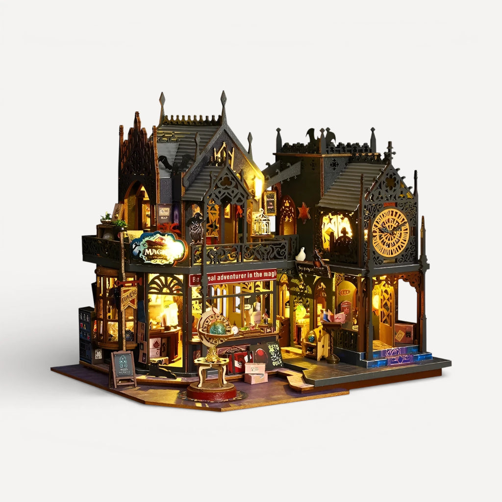 École De Magie Miniature - puzzle 3d en bois