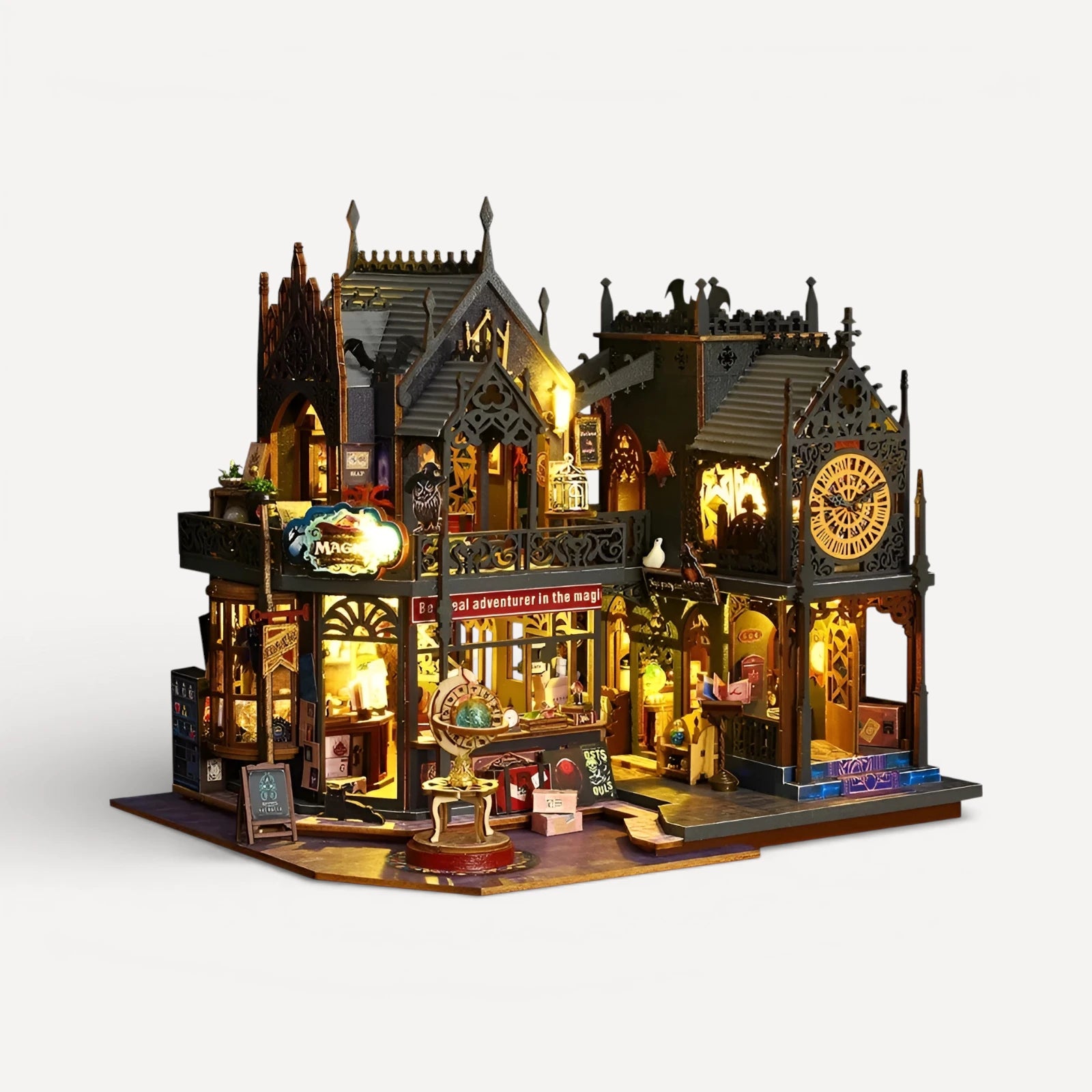 École De Magie Miniature - puzzle 3d en bois
