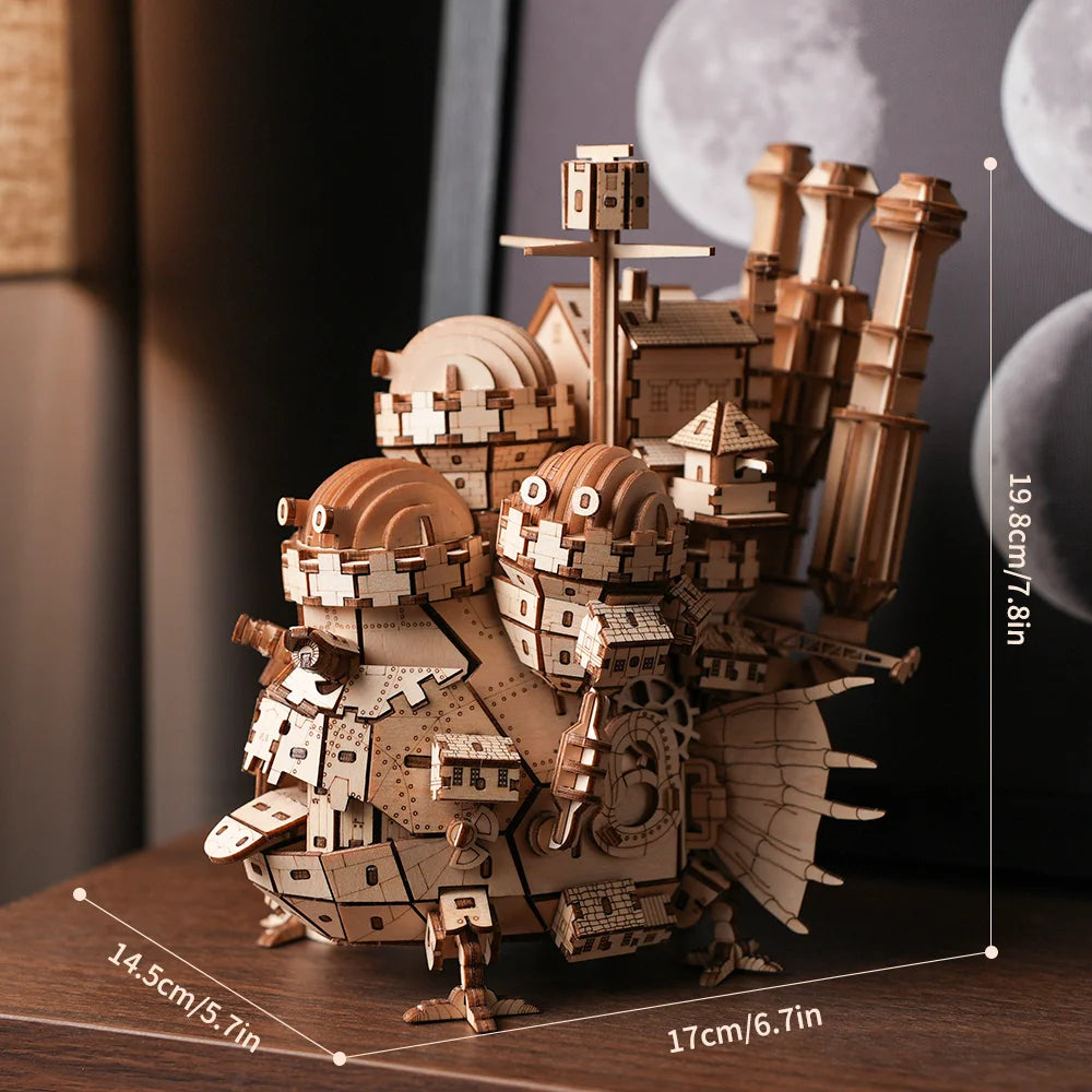 Château Fantastique Ambulant - puzzle 3d en bois