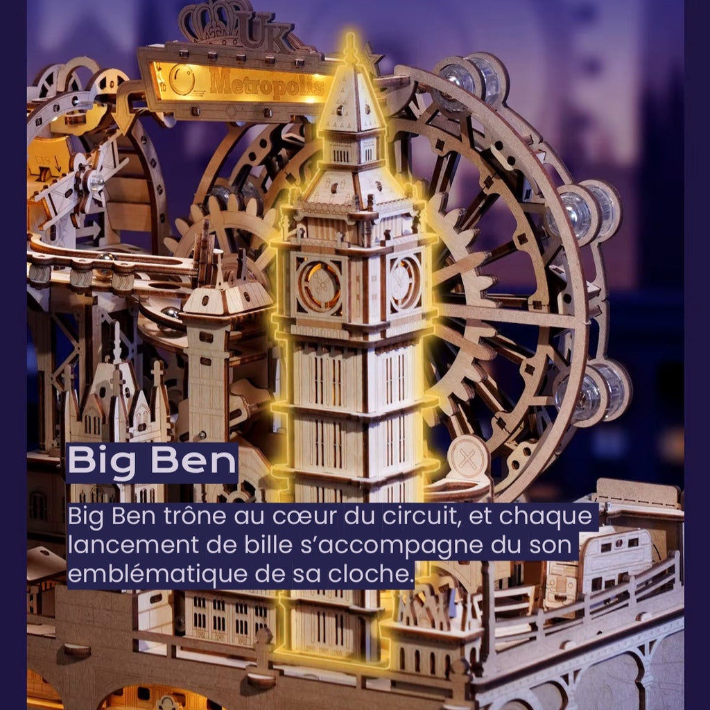 Londres Circuit À Billes - puzzle 3d en bois