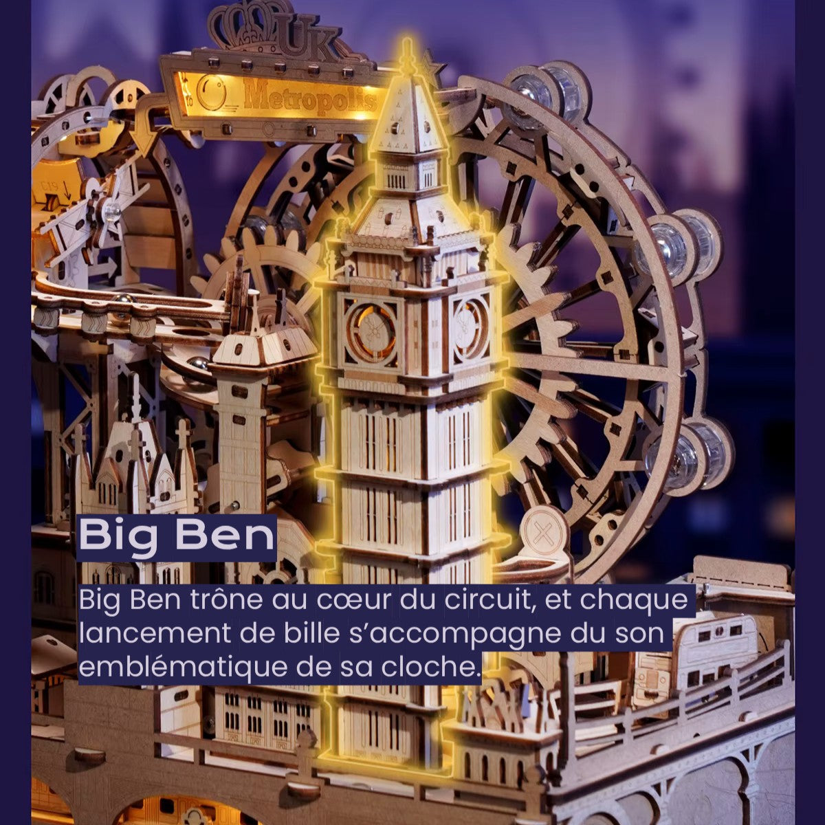 Londres Circuit À Billes - puzzle 3d en bois