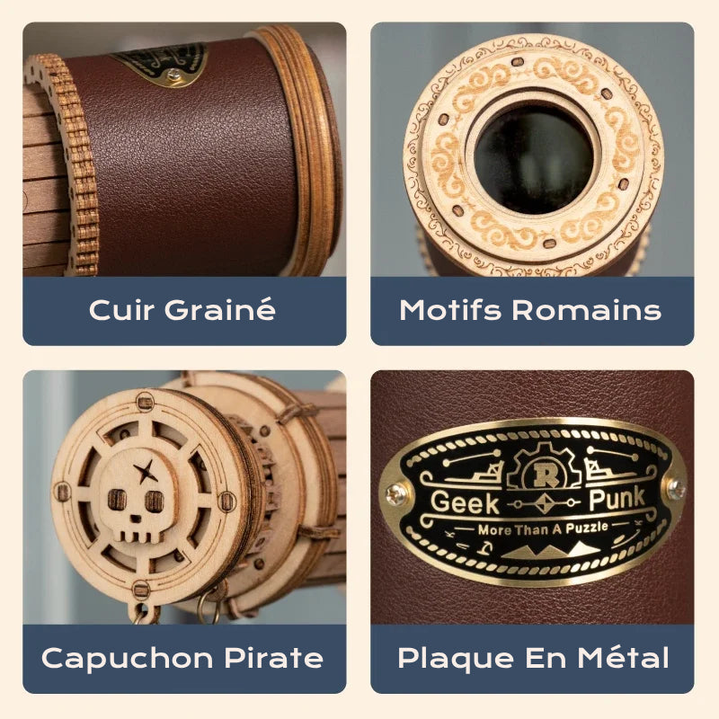 Télescope - puzzle 3d en bois