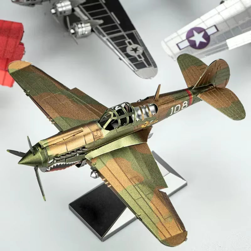 P-40 Warhawk - puzzle 3d en métal