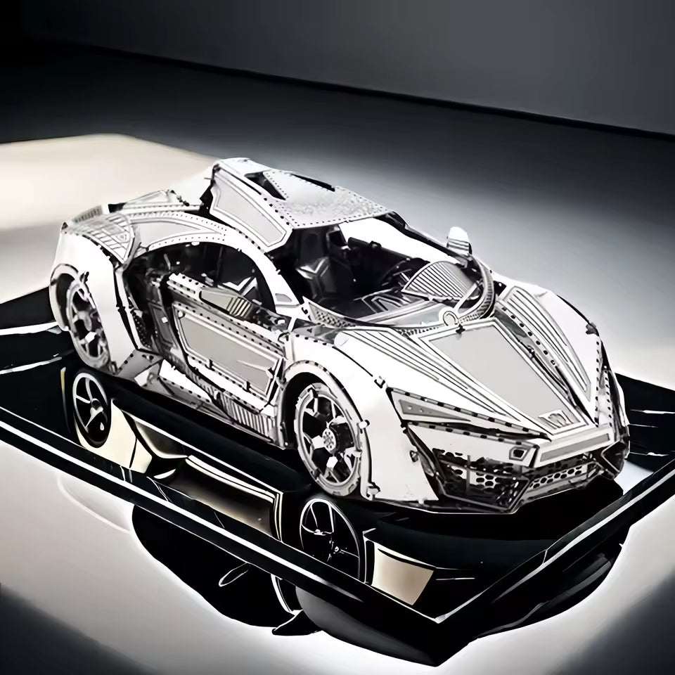 Voiture De Sport - puzzle 3d en métal
