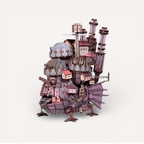 Château Fantastique Ambulant - puzzle 3d en bois