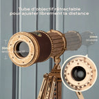 Télescope - puzzle 3d en bois