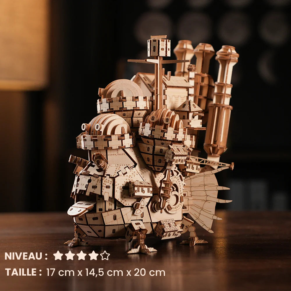 Château Fantastique Ambulant - puzzle 3d en bois