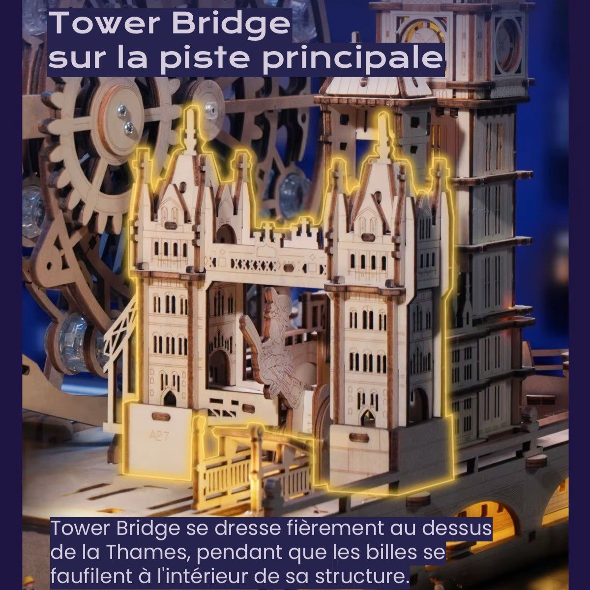 Londres Circuit À Billes - puzzle 3d en bois