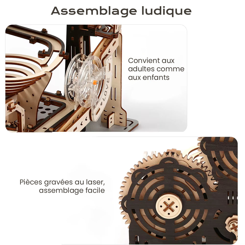 Circuit Course De Billes - puzzle 3d en bois