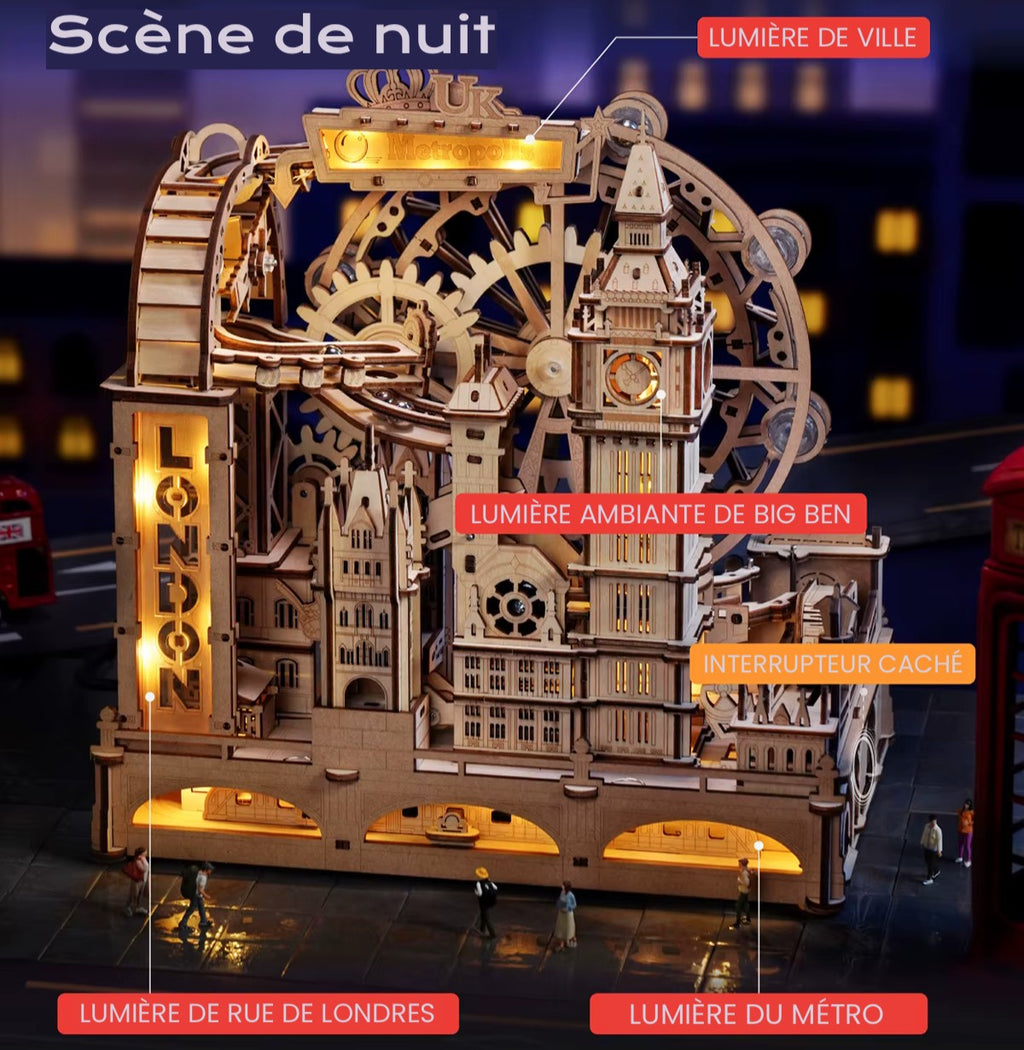 Londres Circuit À Billes - puzzle 3d en bois