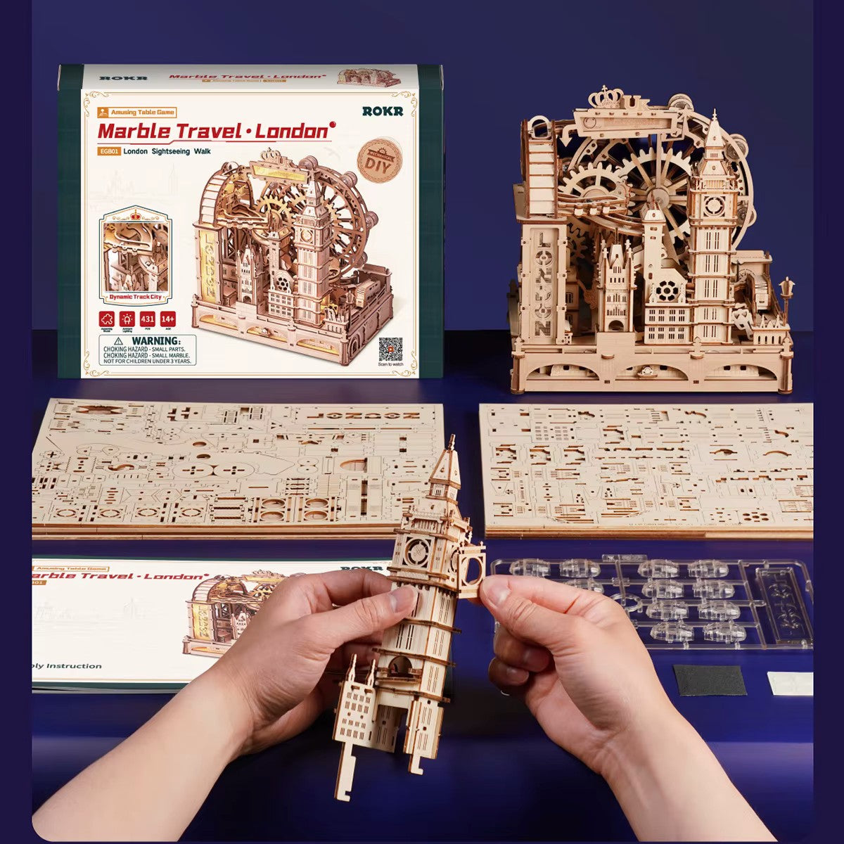 Londres Circuit À Billes - puzzle 3d en bois