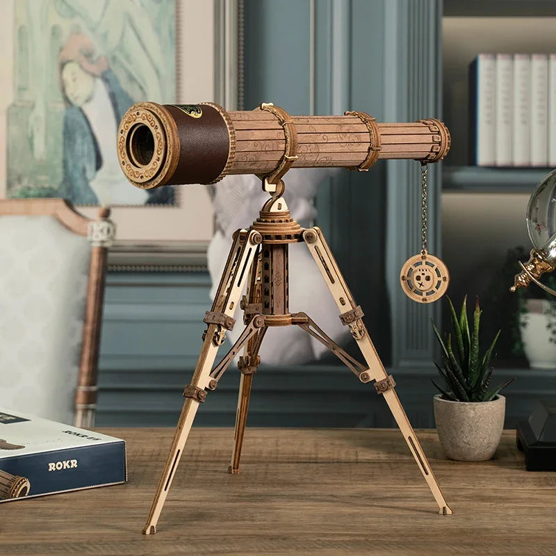 Télescope - puzzle 3d en bois