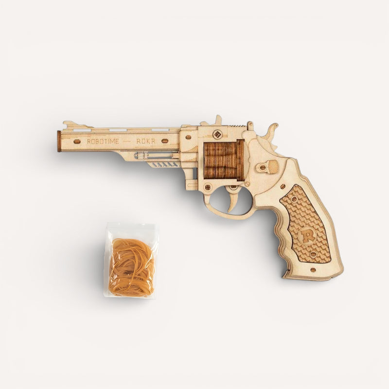 Pistolet À Élastique - puzzle 3d en bois