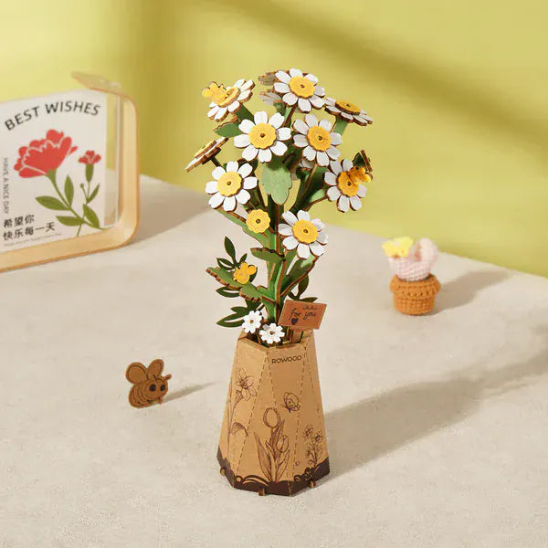 Puzzle 3D Camomille : Créez des œuvres florales uniques!
