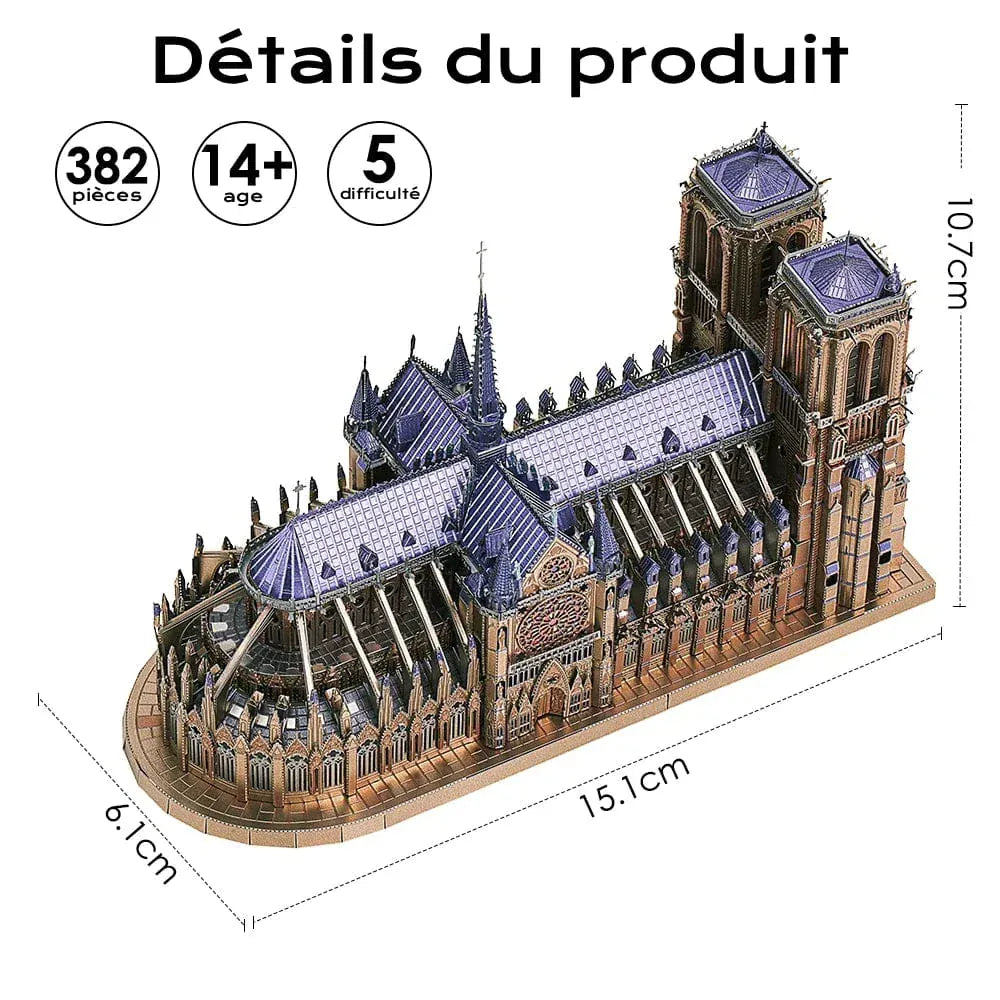 Puzzle 3d Notre Dame De Paris Métal : Découvrez l'histoire fascinante et ses secrets cachés !