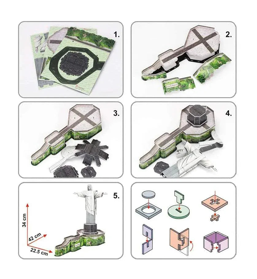 Puzzle 3D Rio De Janeiro : Construisez la magie en relief unique !
