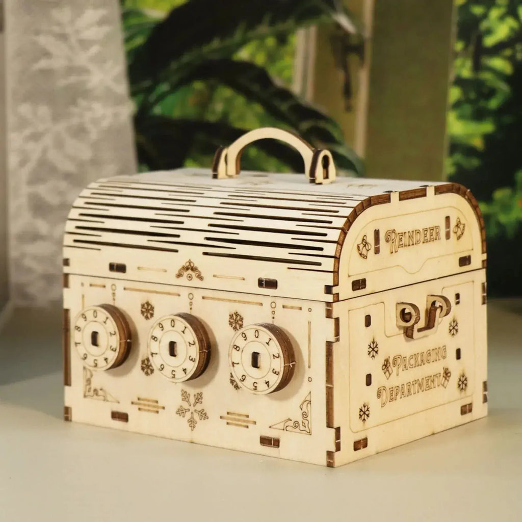 puzzle 3d bois coffre fort : Pour des moments de créativité sans limite !