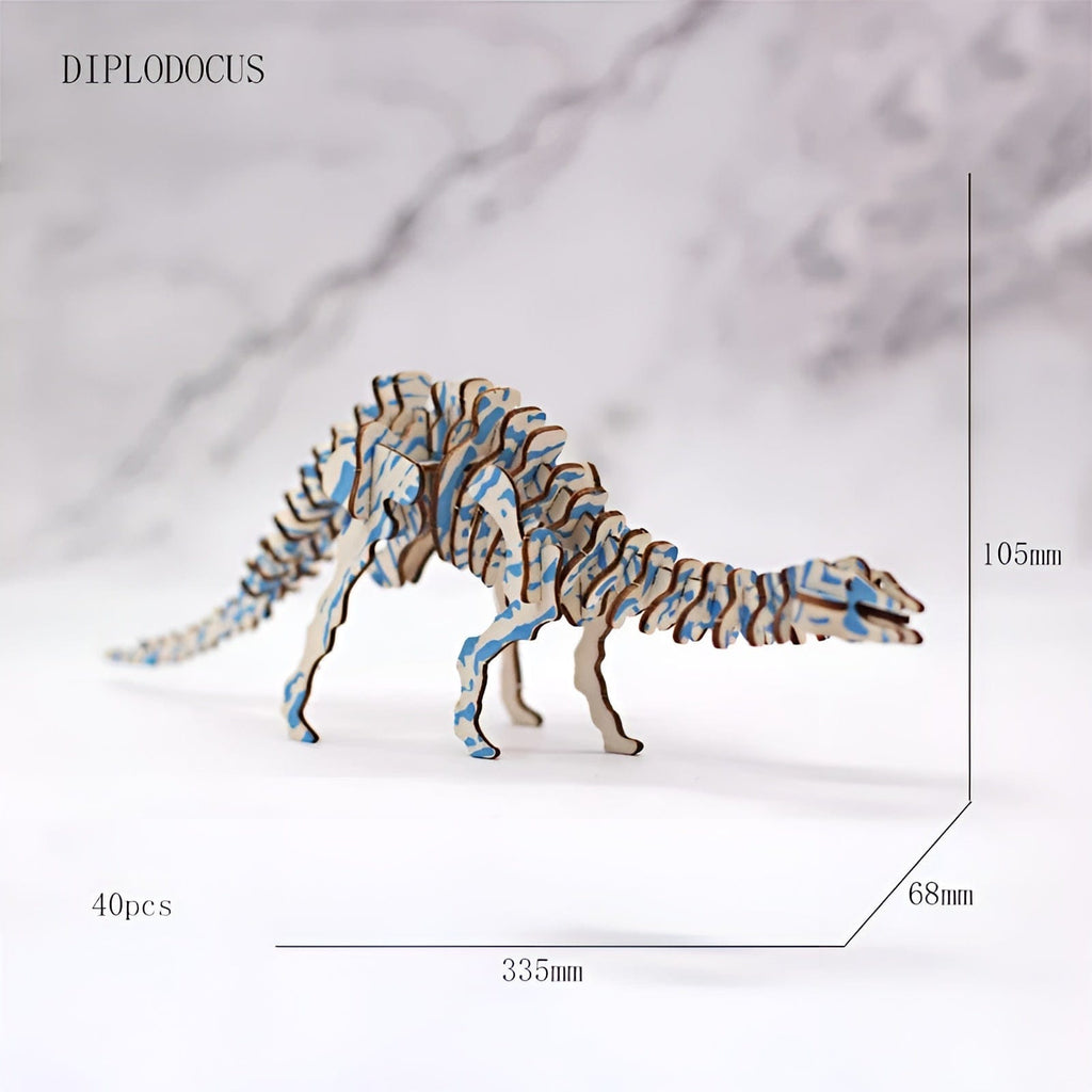 Dinosaure Puzzle 3D – Construisez un Modèle Préhistorique Unique