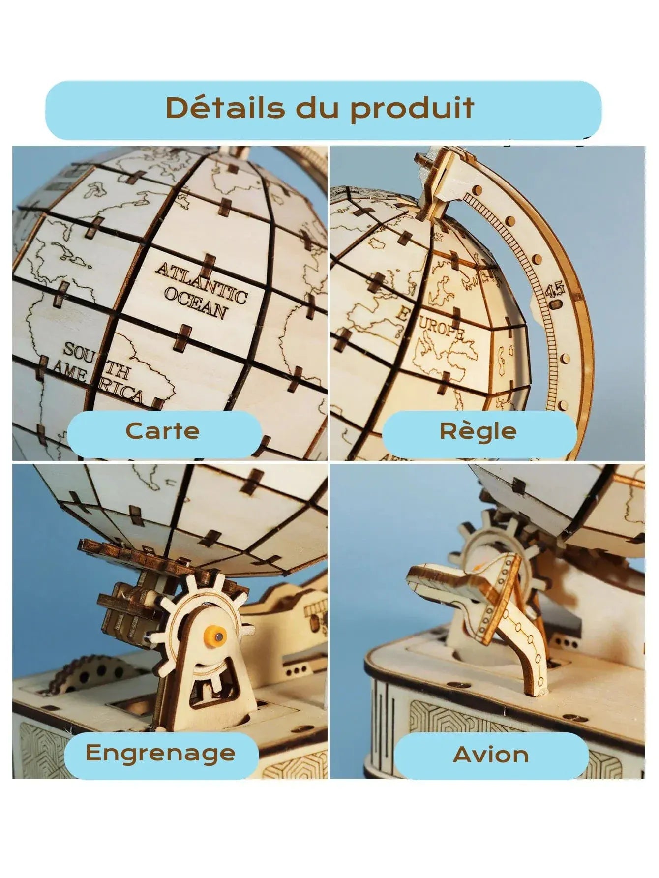 puzzle 3d globe : Découvrez Nos Modèles Uniques pour Décorer et Explorer Image