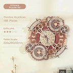 Puzzle 3D Bois Horloge : Assemblez, Créez et Sublimez Votre Décor