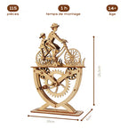 Vélo En Famille - puzzle 3d en bois