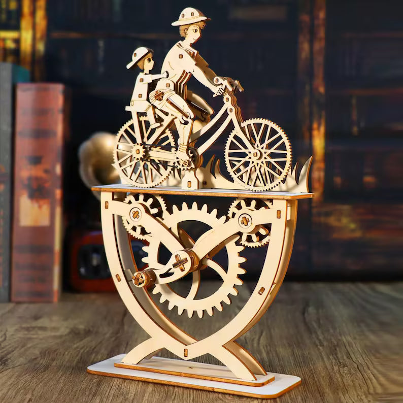 Vélo En Famille - puzzle 3d en bois