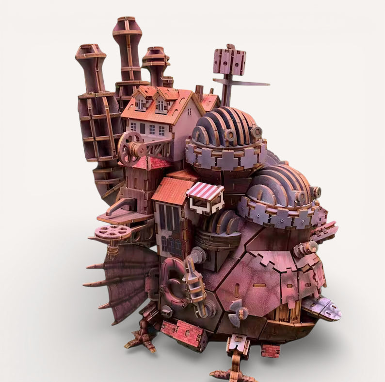 Château Fantastique Ambulant - puzzle 3d en bois
