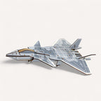 Puzzle 3D Avion De Chasse Bois – Construisez l’Inédit et Surprenant
