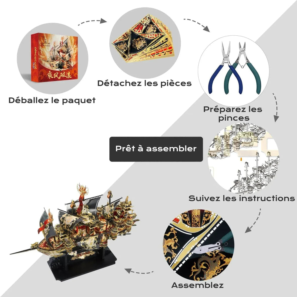 Maquette Bateau Chinois : Découvrez la Liberté et l'Aventure sur l'Eau