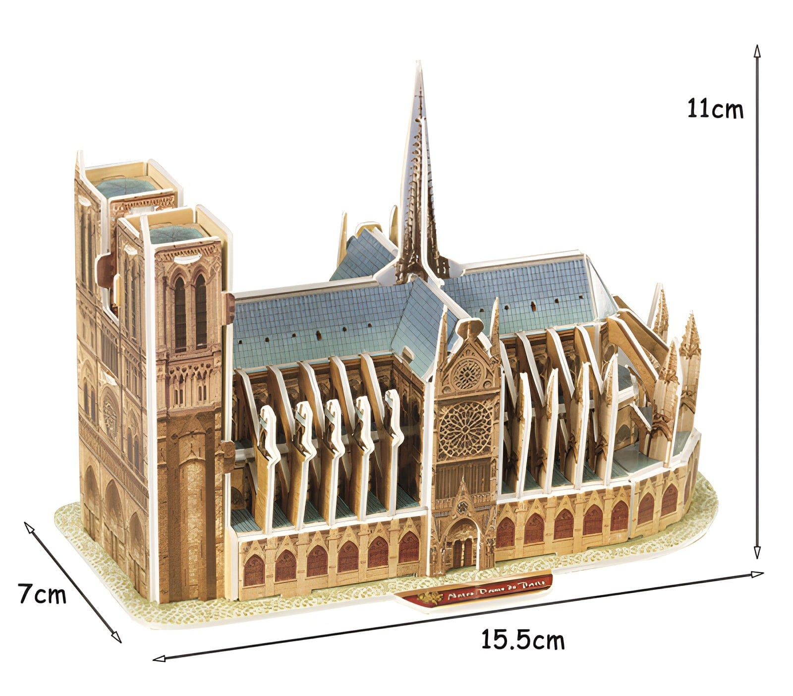 Puzzle 3d Petite Notre Dame De Paris – Construisez l’icône en relief unique