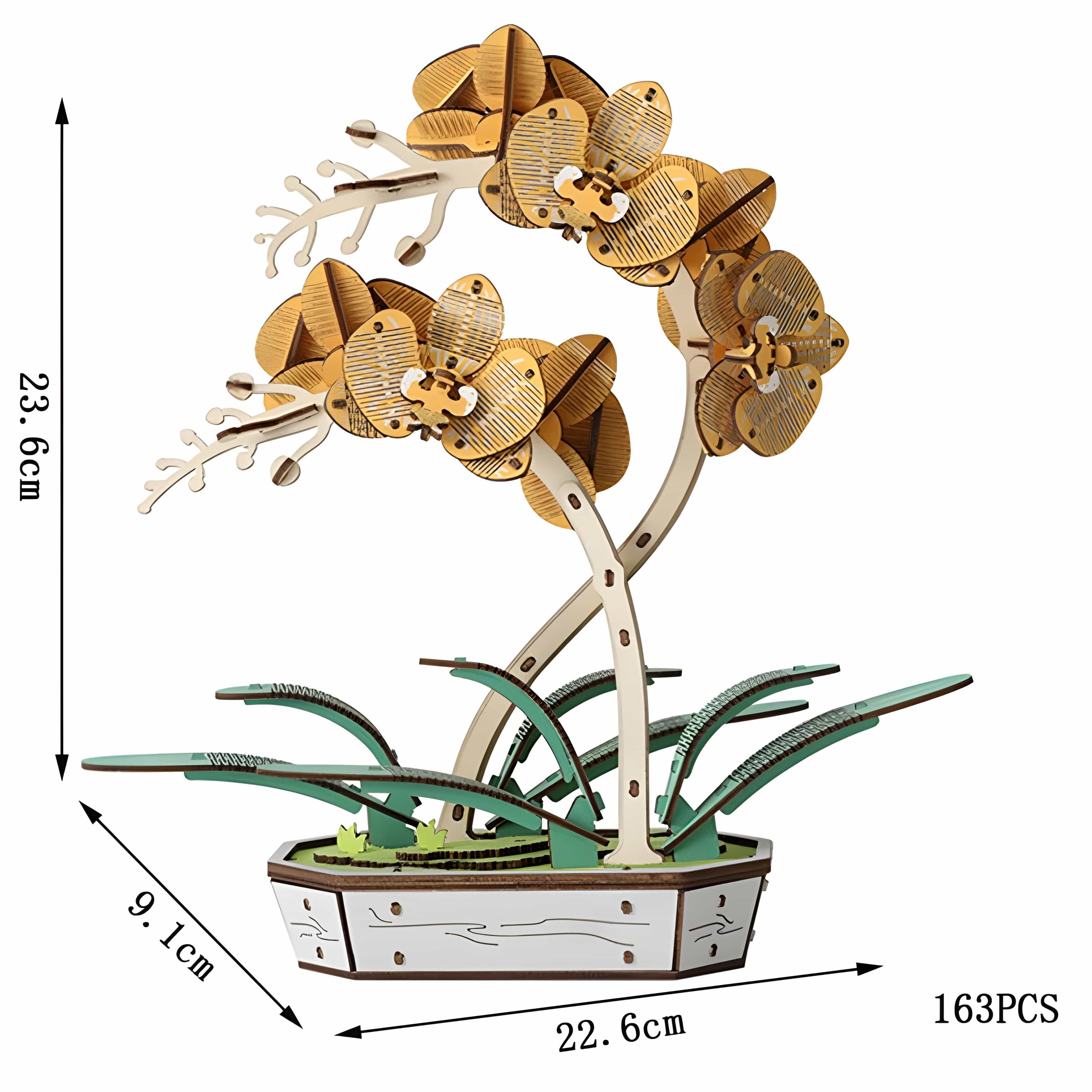 Puzzle 3D Orchidées Jaunes : Créez une œuvre florale exceptionnelle et unique