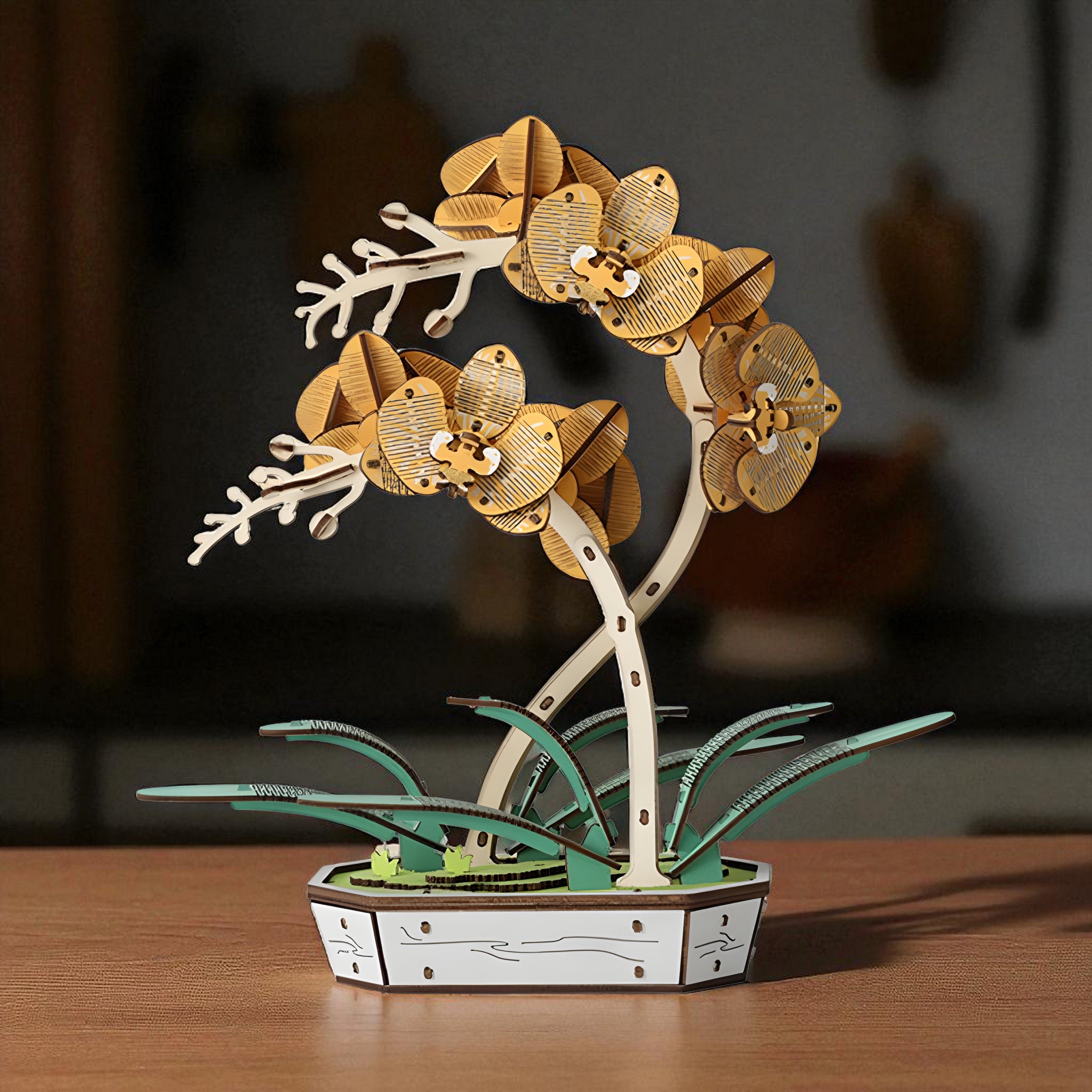 Puzzle 3D Orchidées Jaunes : Créez une œuvre florale exceptionnelle et unique