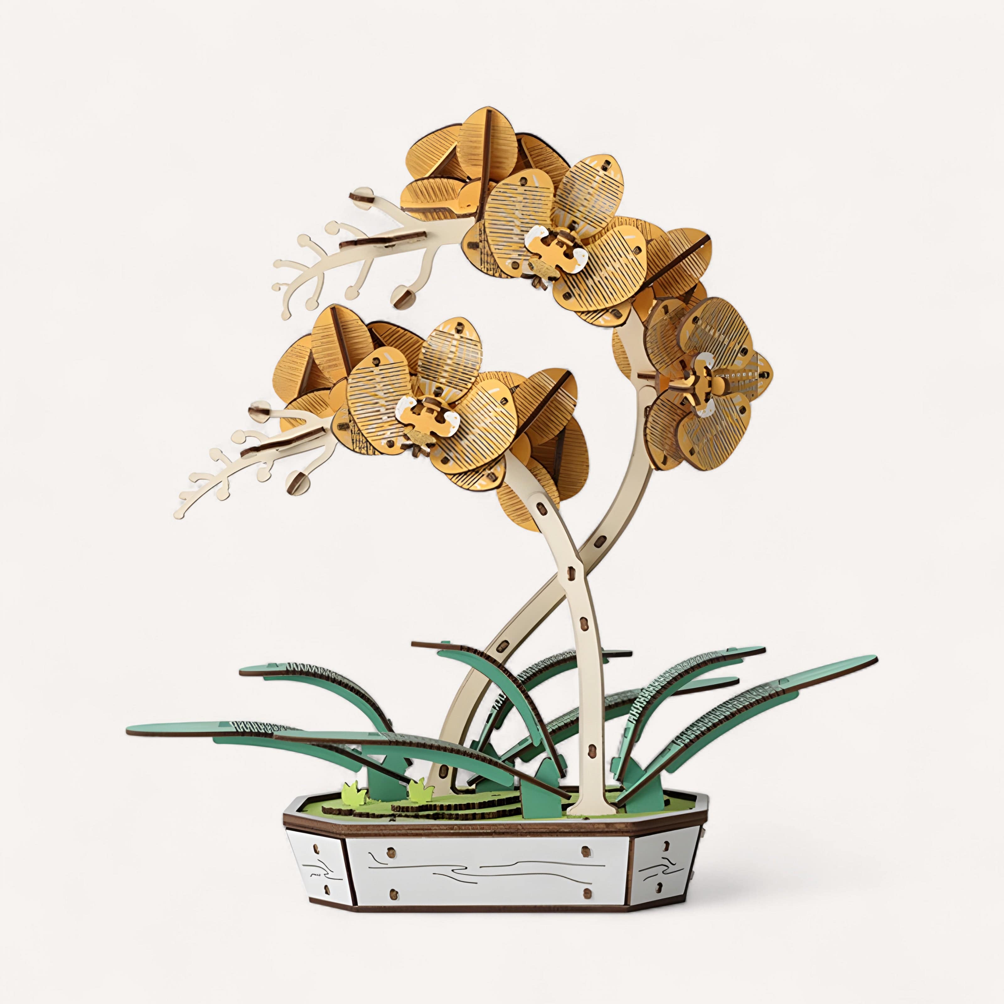 Puzzle 3D Orchidées Jaunes : Créez une œuvre florale exceptionnelle et unique