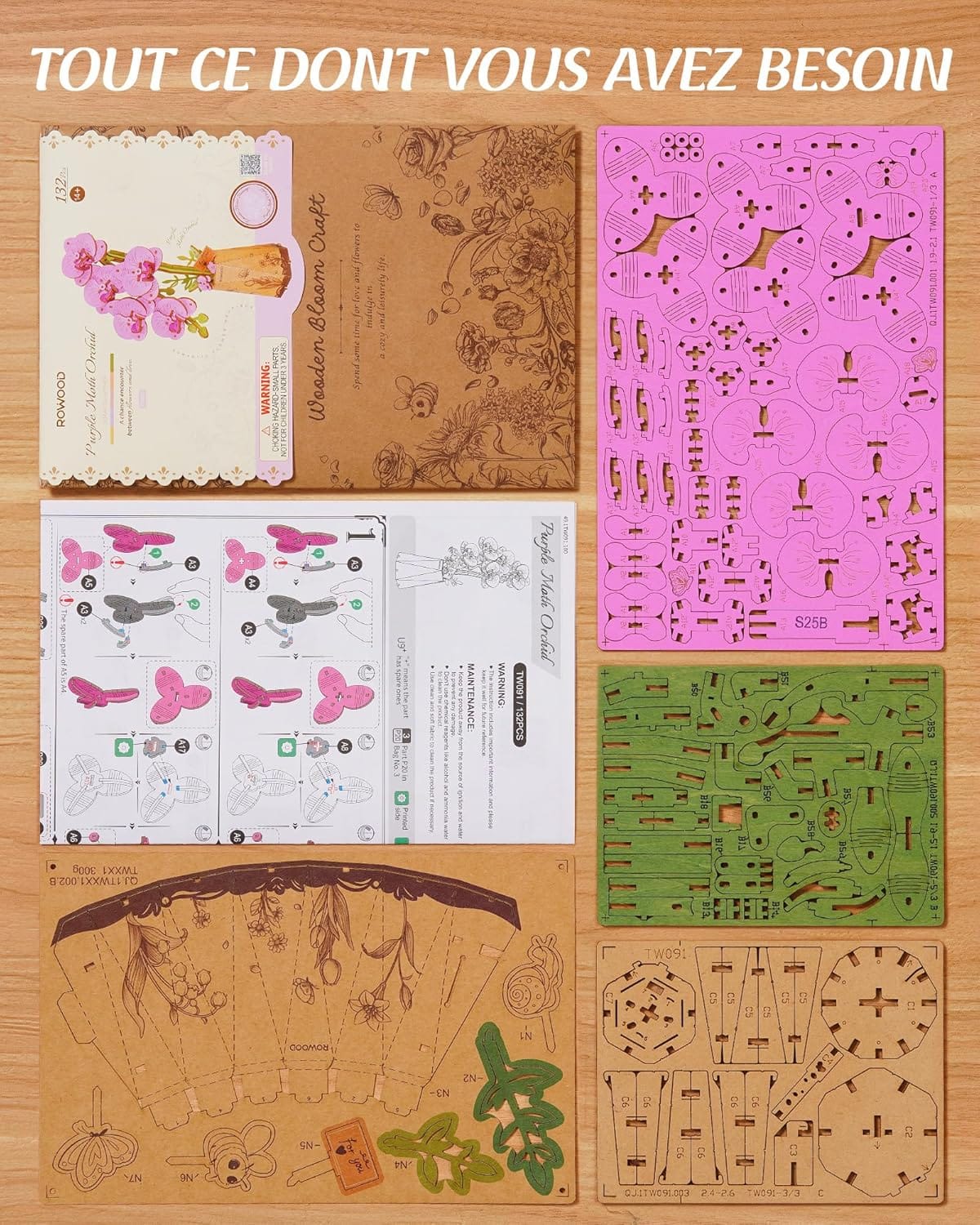 Puzzle 3d Orchidée – Assemblez la Beauté Florale en 3D Unique