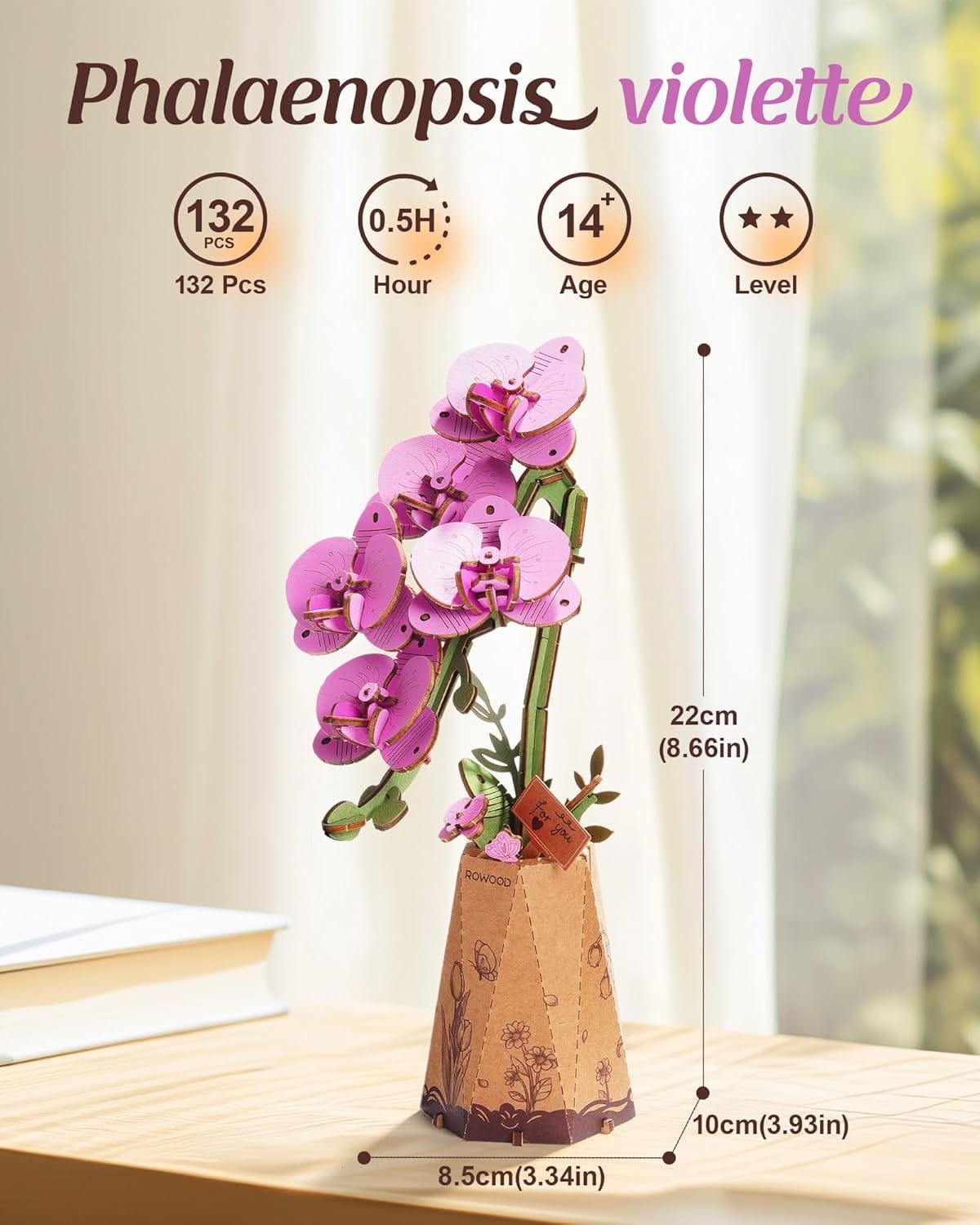 Puzzle 3d Orchidée – Assemblez la Beauté Florale en 3D Unique