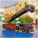 Camion Pompier - puzzle 3d en métal