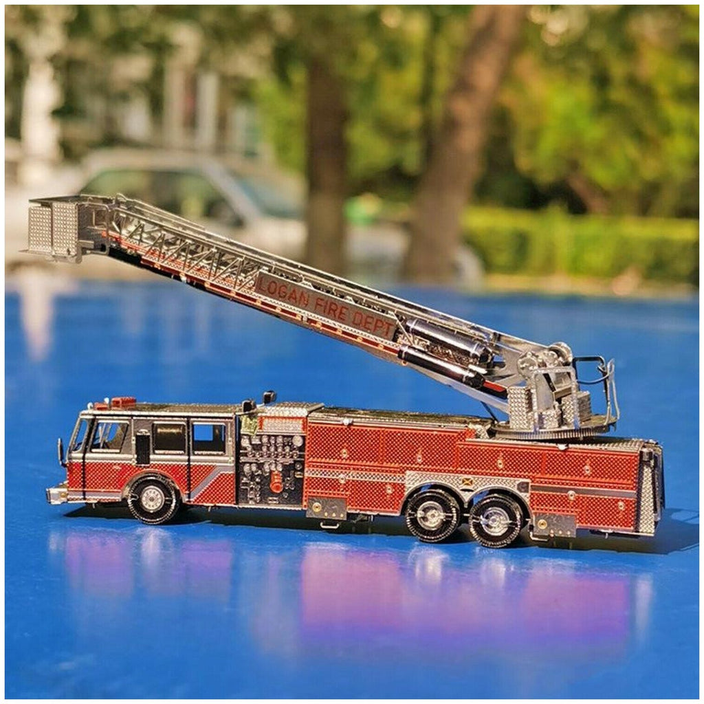 Camion Pompier - puzzle 3d en métal