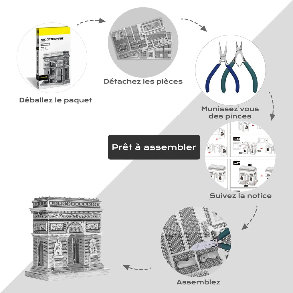 Puzzle 3D Arc De Triomphe : Découvrez des trésors exclusifs et uniques