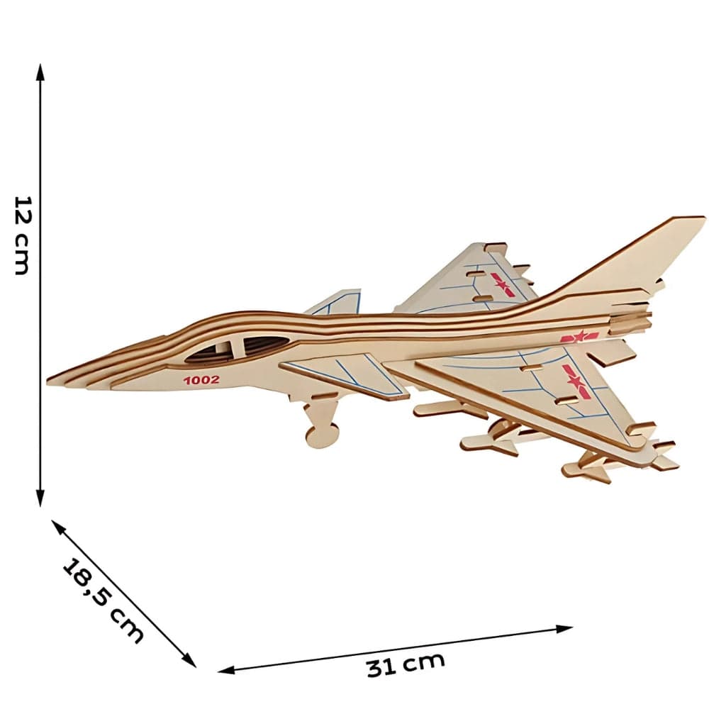 Puzzle 3d Avion De Chasse – Assemblez un Modèle Unique et Captivant