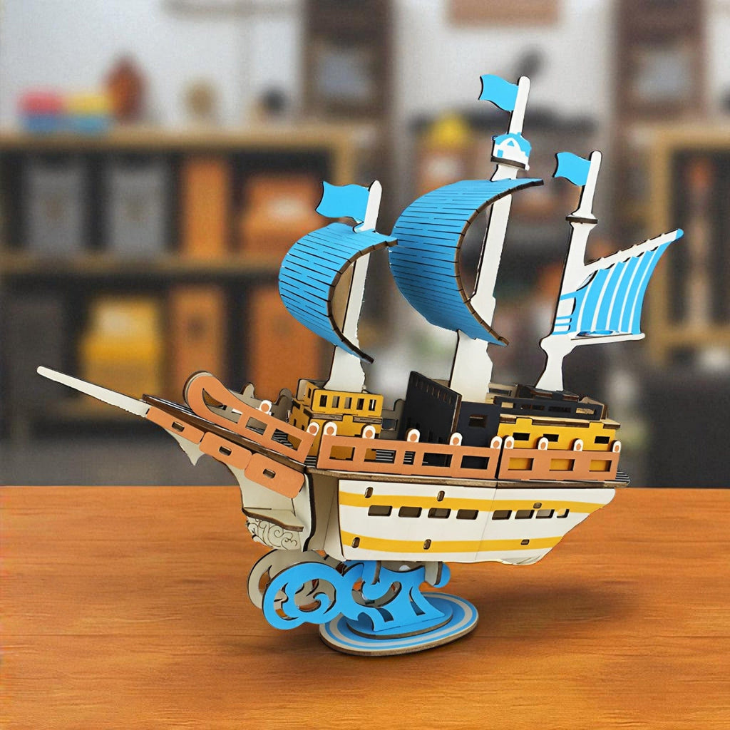 Puzzle 3D Bois Bateau – Construisez un Chef-d’Œuvre Unique et Captivant