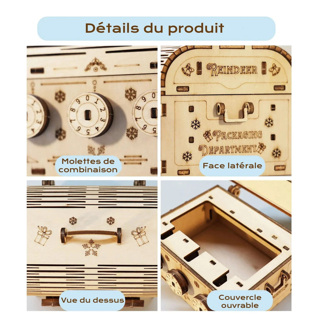 puzzle 3d bois coffre fort : Pour des moments de créativité sans limite !